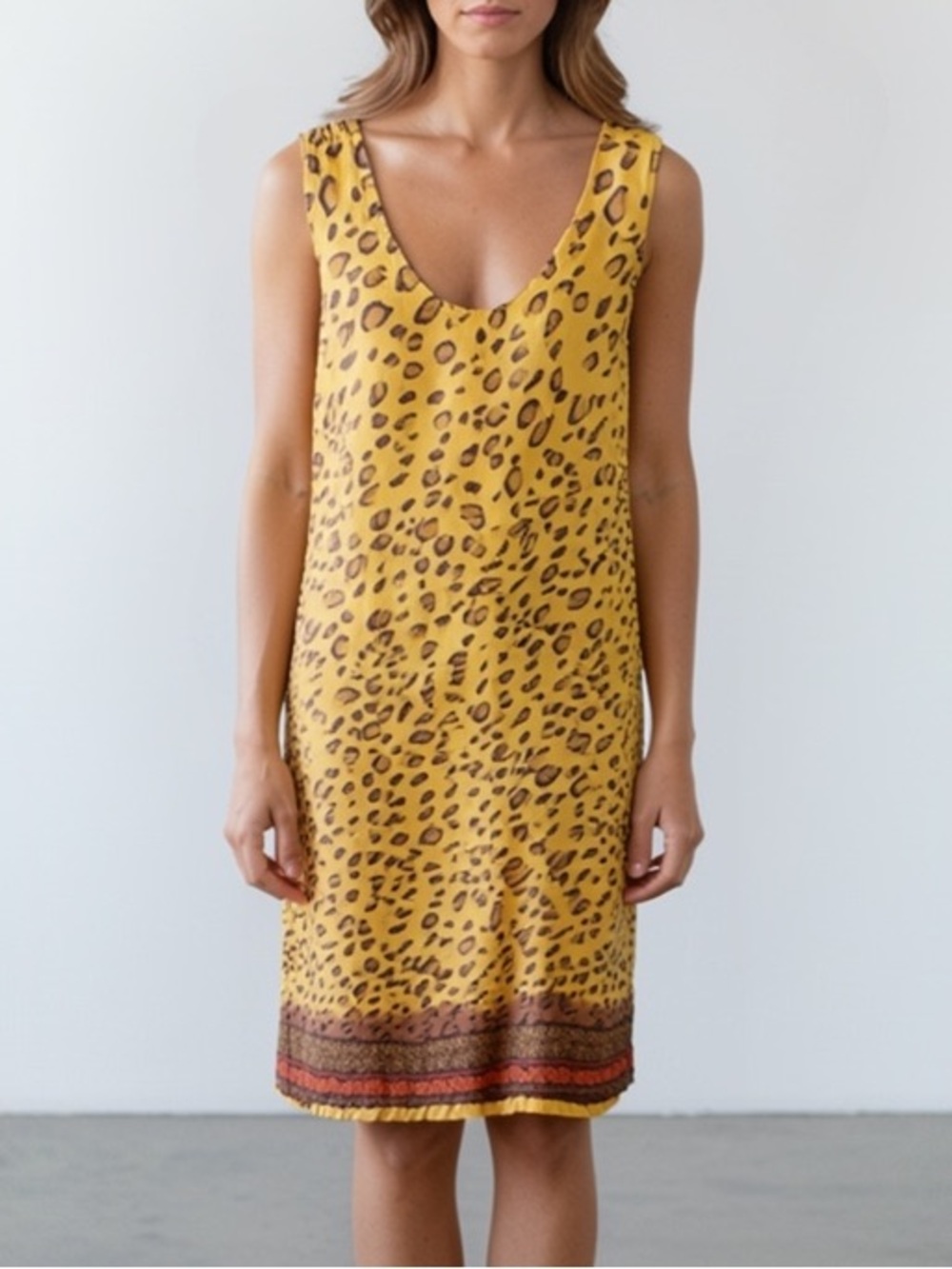 Leopard Print Midi Dress